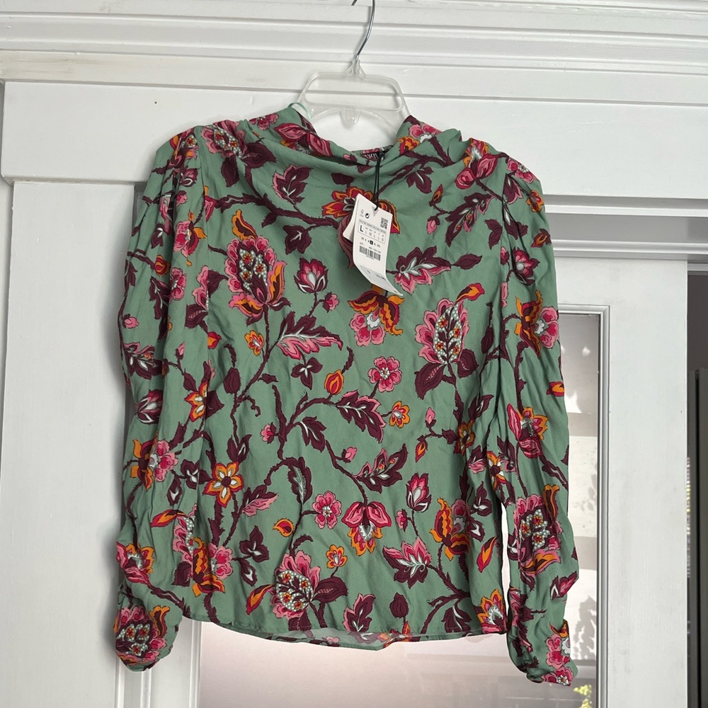 Zara Multicolor Floral Blouse